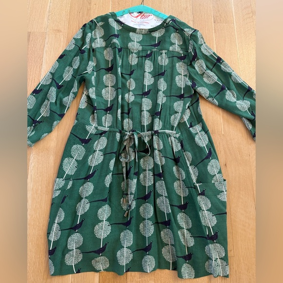 Anthropologie Green Dress with Tree Pattern - Picture 7 of 8